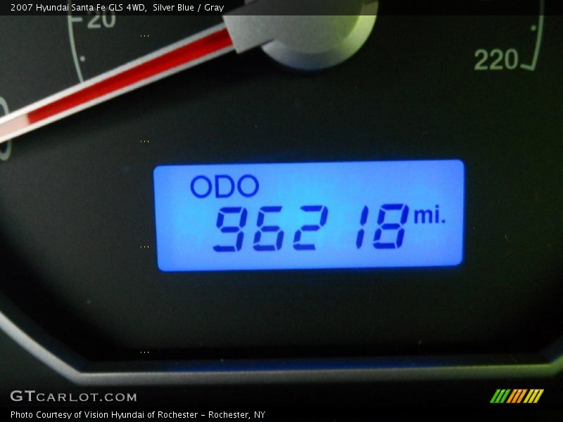 Silver Blue / Gray 2007 Hyundai Santa Fe GLS 4WD