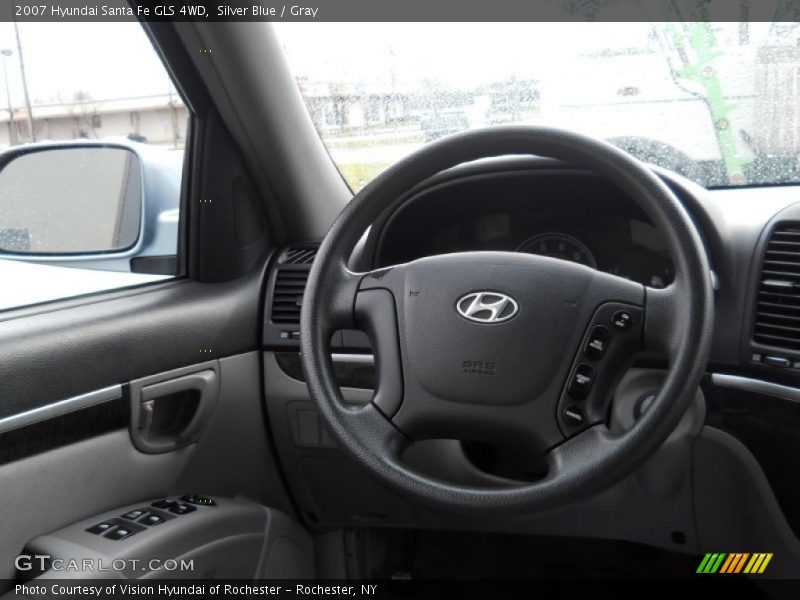Silver Blue / Gray 2007 Hyundai Santa Fe GLS 4WD