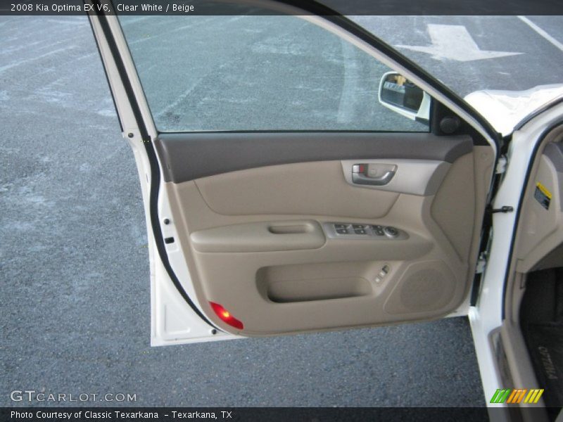 Clear White / Beige 2008 Kia Optima EX V6