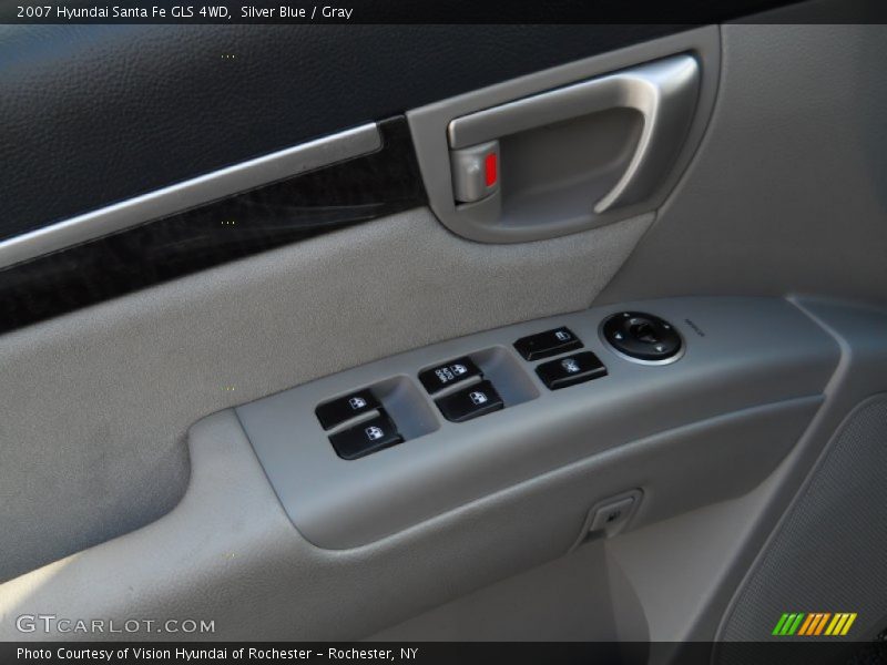 Silver Blue / Gray 2007 Hyundai Santa Fe GLS 4WD