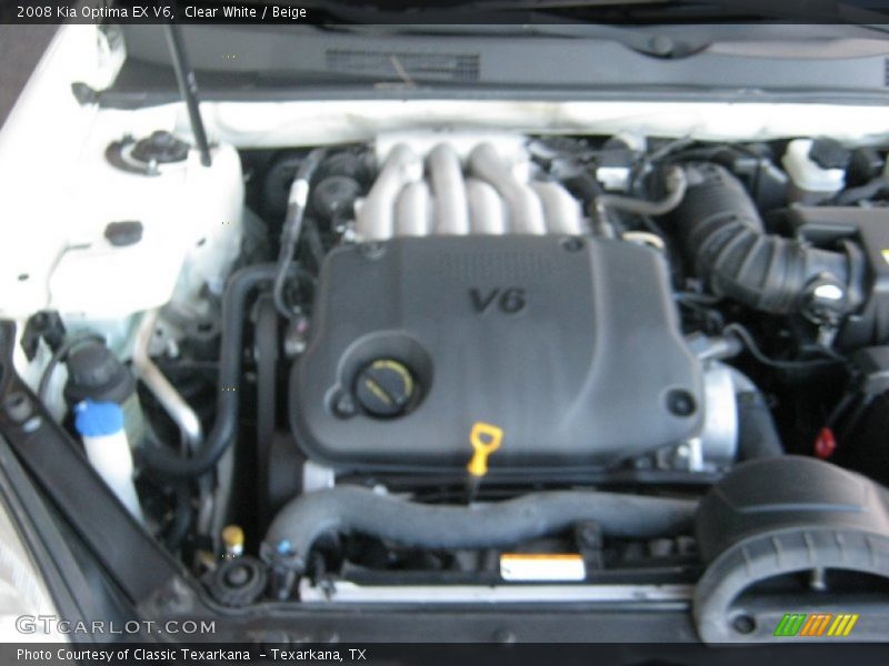 Clear White / Beige 2008 Kia Optima EX V6