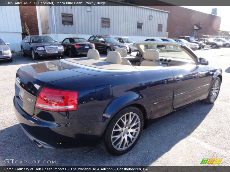 Moro Blue Pearl Effect / Beige 2009 Audi A4 2.0T Cabriolet