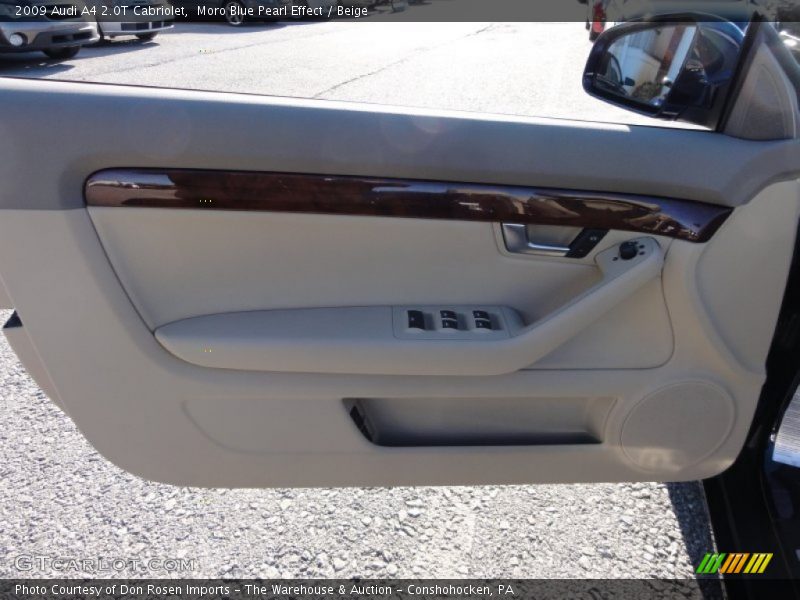 Moro Blue Pearl Effect / Beige 2009 Audi A4 2.0T Cabriolet