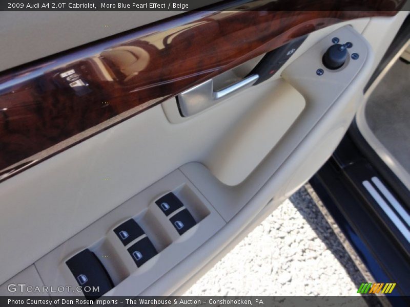 Moro Blue Pearl Effect / Beige 2009 Audi A4 2.0T Cabriolet