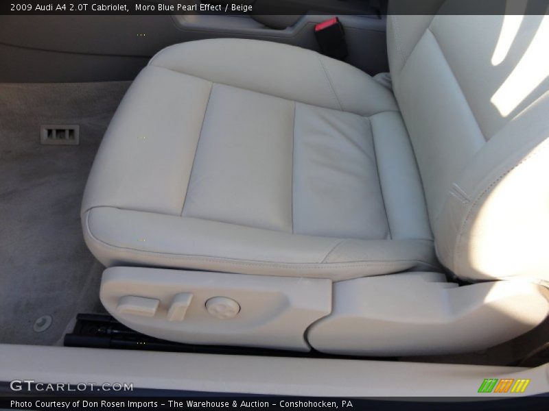 Moro Blue Pearl Effect / Beige 2009 Audi A4 2.0T Cabriolet
