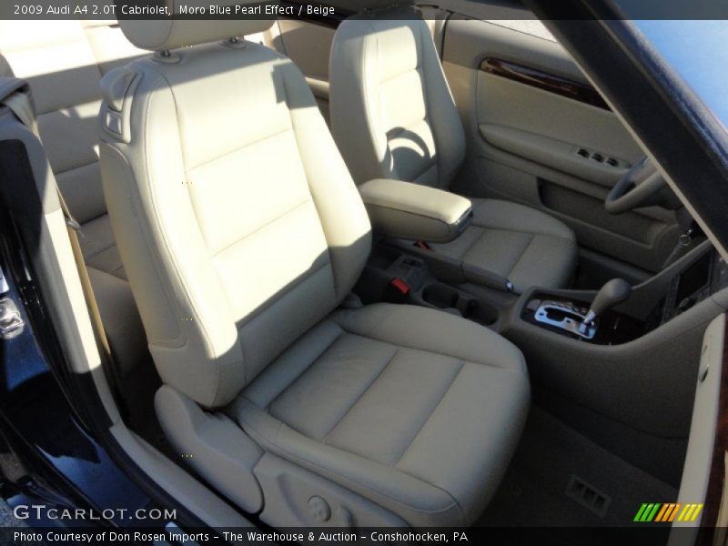 Moro Blue Pearl Effect / Beige 2009 Audi A4 2.0T Cabriolet