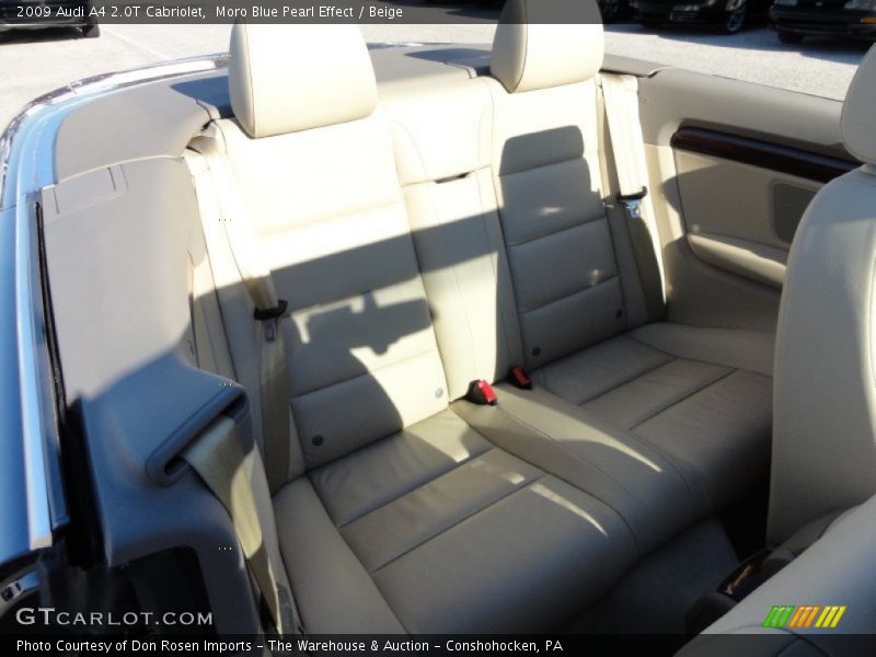 Moro Blue Pearl Effect / Beige 2009 Audi A4 2.0T Cabriolet