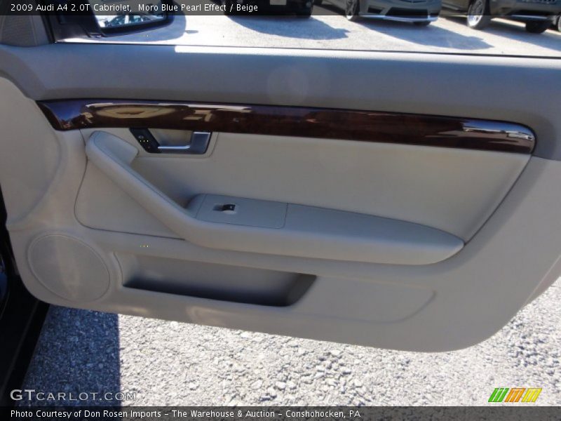 Moro Blue Pearl Effect / Beige 2009 Audi A4 2.0T Cabriolet