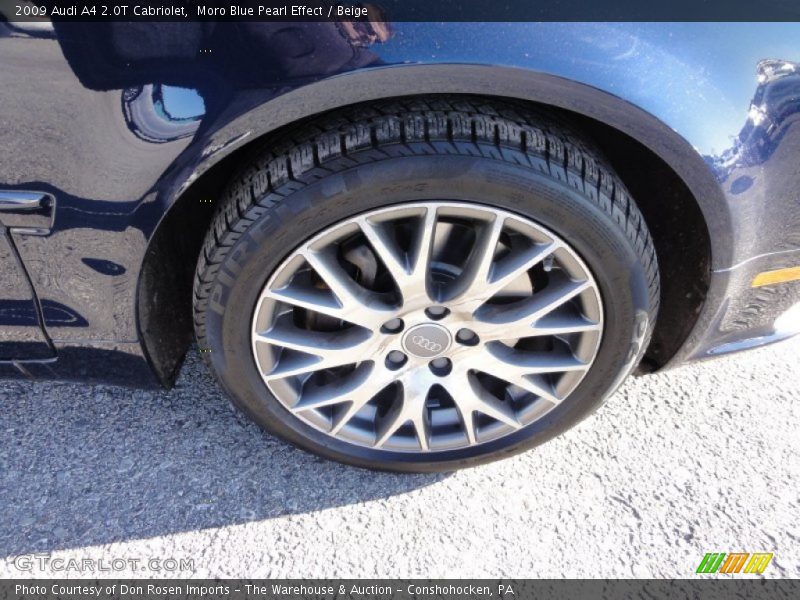 Moro Blue Pearl Effect / Beige 2009 Audi A4 2.0T Cabriolet