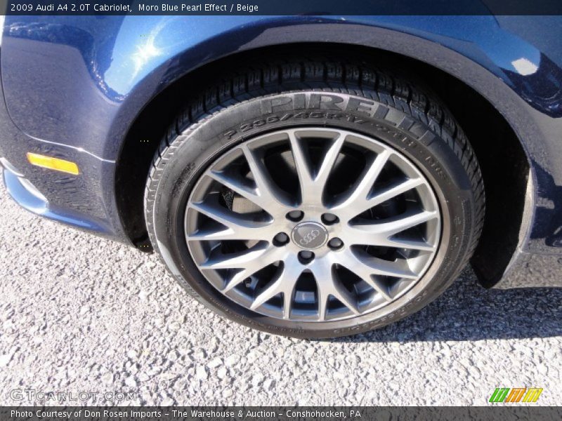 Moro Blue Pearl Effect / Beige 2009 Audi A4 2.0T Cabriolet