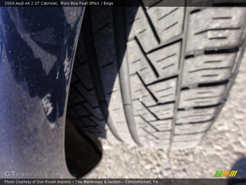Moro Blue Pearl Effect / Beige 2009 Audi A4 2.0T Cabriolet