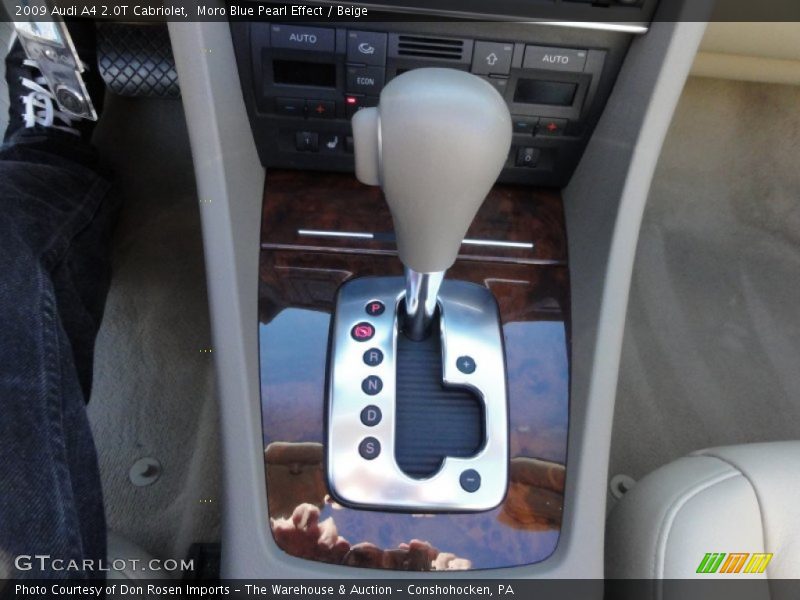 Moro Blue Pearl Effect / Beige 2009 Audi A4 2.0T Cabriolet