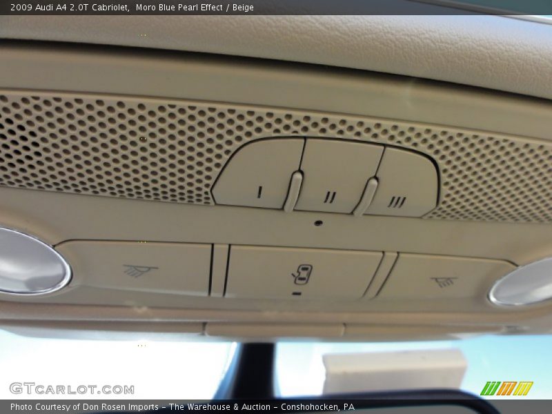 Moro Blue Pearl Effect / Beige 2009 Audi A4 2.0T Cabriolet
