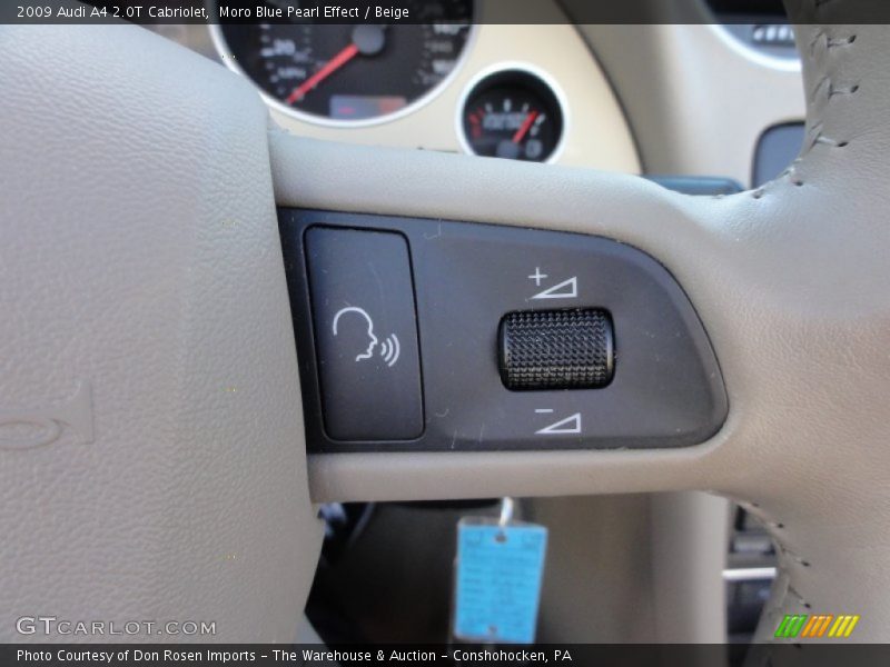 Moro Blue Pearl Effect / Beige 2009 Audi A4 2.0T Cabriolet