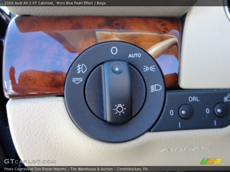 Moro Blue Pearl Effect / Beige 2009 Audi A4 2.0T Cabriolet