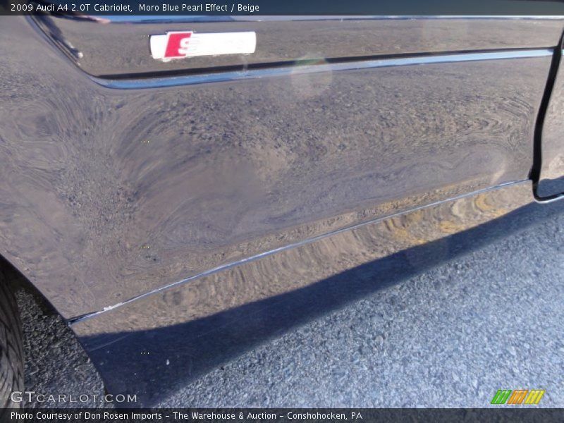 Moro Blue Pearl Effect / Beige 2009 Audi A4 2.0T Cabriolet