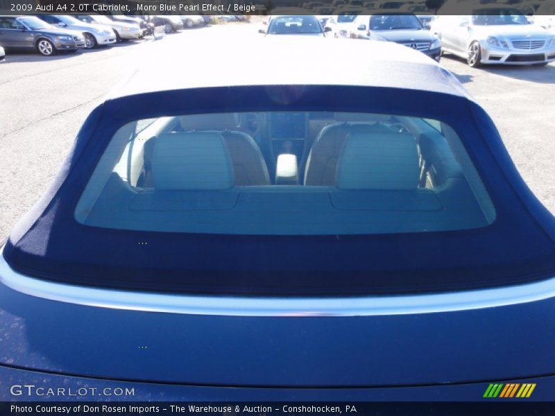 Moro Blue Pearl Effect / Beige 2009 Audi A4 2.0T Cabriolet