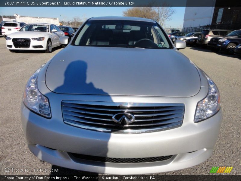 Liquid Platinum Metallic / Graphite Black 2007 Infiniti G 35 S Sport Sedan
