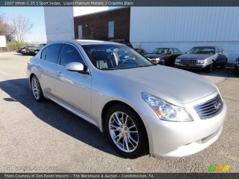 Liquid Platinum Metallic / Graphite Black 2007 Infiniti G 35 S Sport Sedan