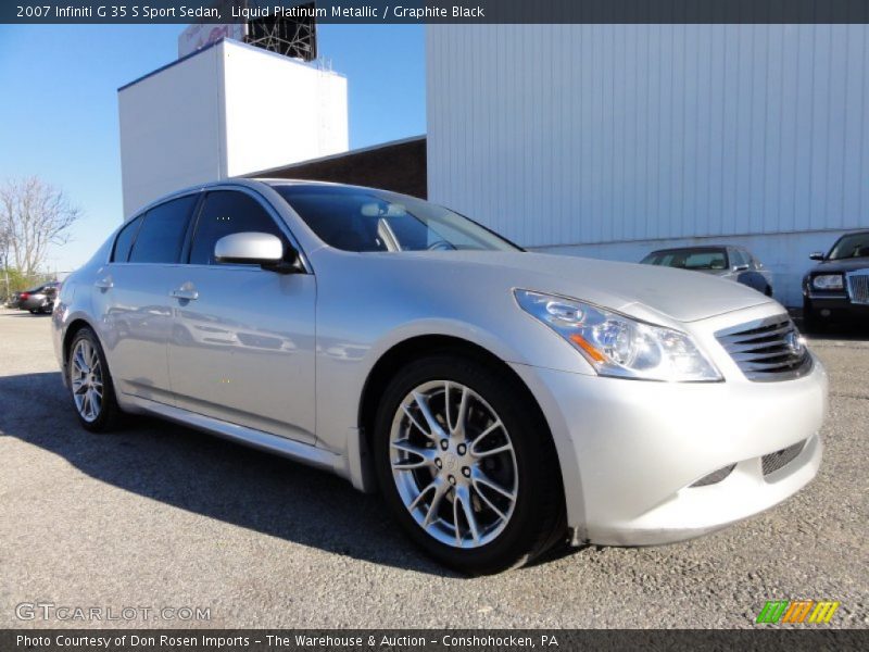 Liquid Platinum Metallic / Graphite Black 2007 Infiniti G 35 S Sport Sedan