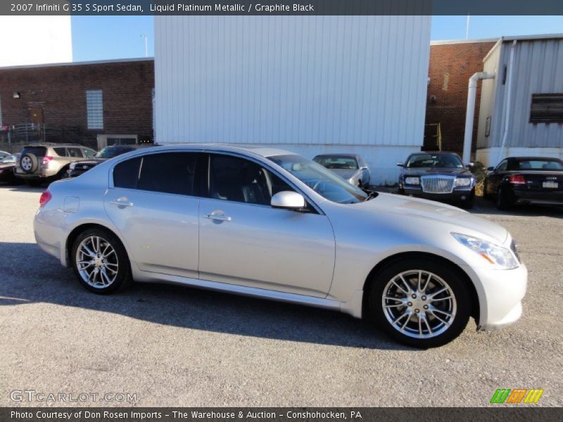 Liquid Platinum Metallic / Graphite Black 2007 Infiniti G 35 S Sport Sedan