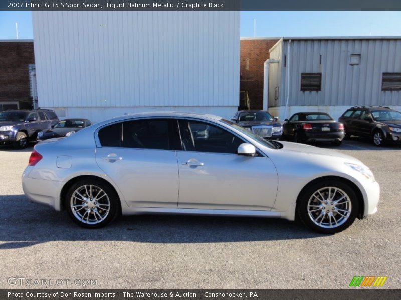Liquid Platinum Metallic / Graphite Black 2007 Infiniti G 35 S Sport Sedan