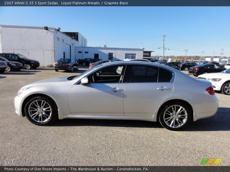 Liquid Platinum Metallic / Graphite Black 2007 Infiniti G 35 S Sport Sedan