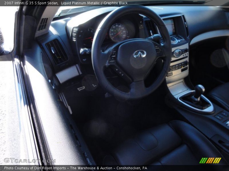 Liquid Platinum Metallic / Graphite Black 2007 Infiniti G 35 S Sport Sedan