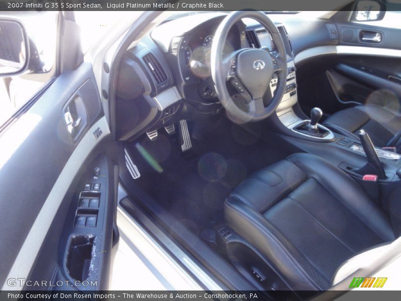Liquid Platinum Metallic / Graphite Black 2007 Infiniti G 35 S Sport Sedan