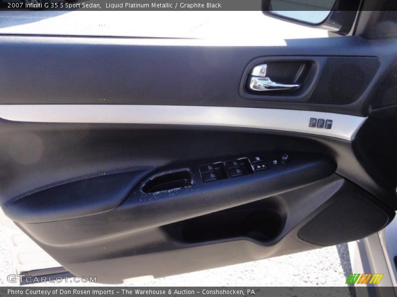 Liquid Platinum Metallic / Graphite Black 2007 Infiniti G 35 S Sport Sedan