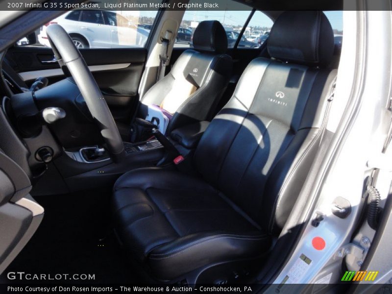 Liquid Platinum Metallic / Graphite Black 2007 Infiniti G 35 S Sport Sedan