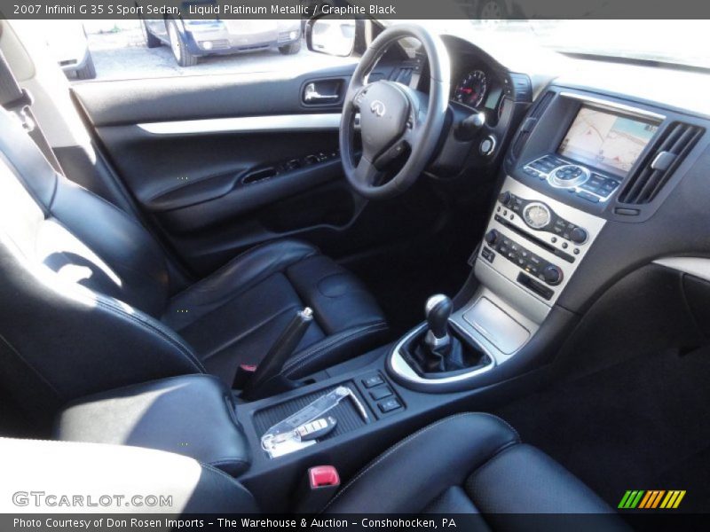 Liquid Platinum Metallic / Graphite Black 2007 Infiniti G 35 S Sport Sedan