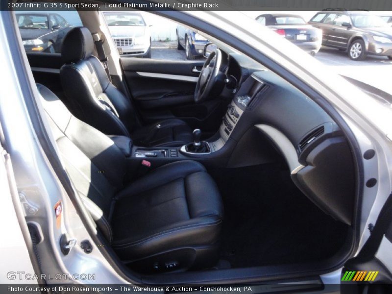 Liquid Platinum Metallic / Graphite Black 2007 Infiniti G 35 S Sport Sedan