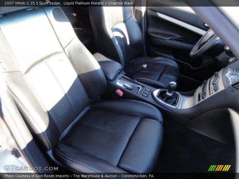 Liquid Platinum Metallic / Graphite Black 2007 Infiniti G 35 S Sport Sedan