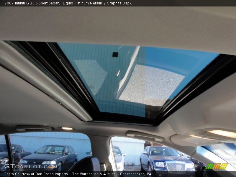 Sunroof of 2007 G 35 S Sport Sedan