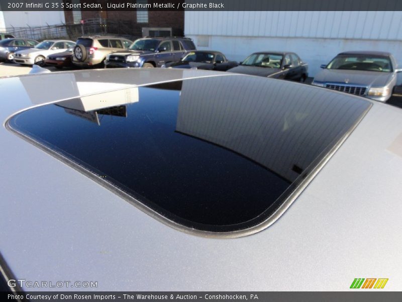 Sunroof of 2007 G 35 S Sport Sedan