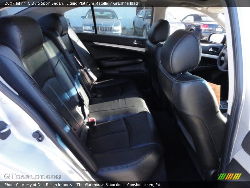 Liquid Platinum Metallic / Graphite Black 2007 Infiniti G 35 S Sport Sedan