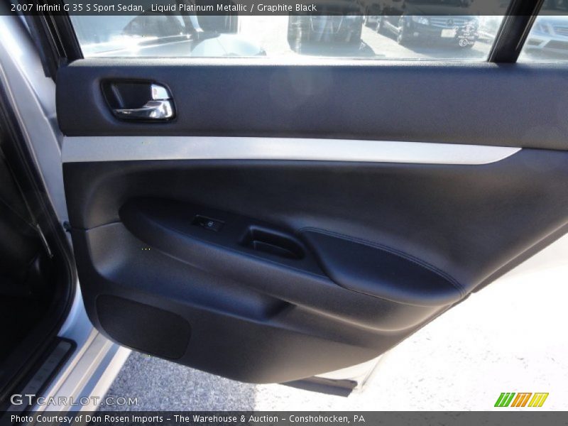 Liquid Platinum Metallic / Graphite Black 2007 Infiniti G 35 S Sport Sedan