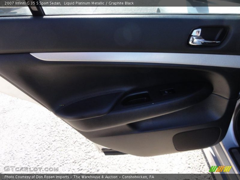 Liquid Platinum Metallic / Graphite Black 2007 Infiniti G 35 S Sport Sedan