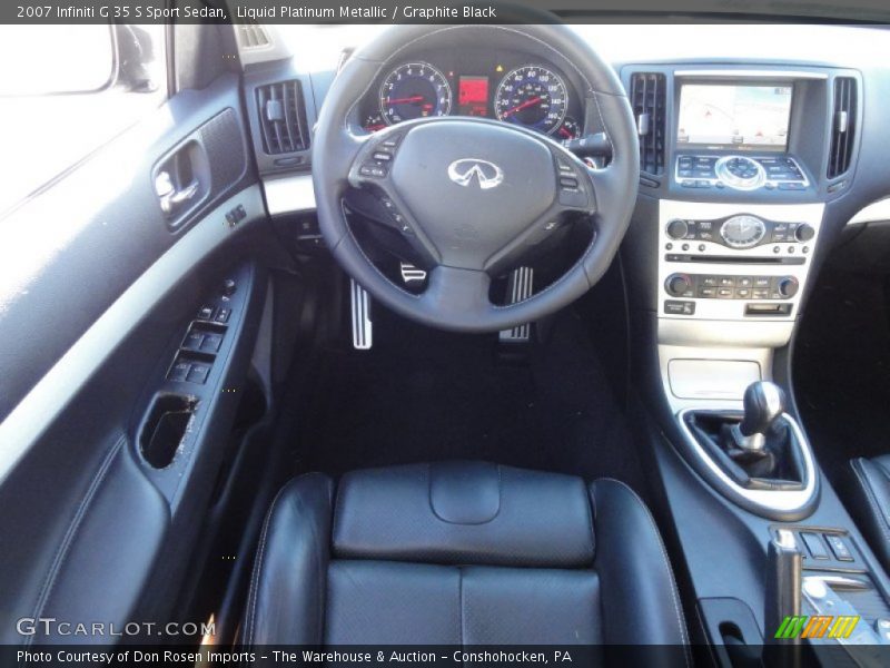 Liquid Platinum Metallic / Graphite Black 2007 Infiniti G 35 S Sport Sedan