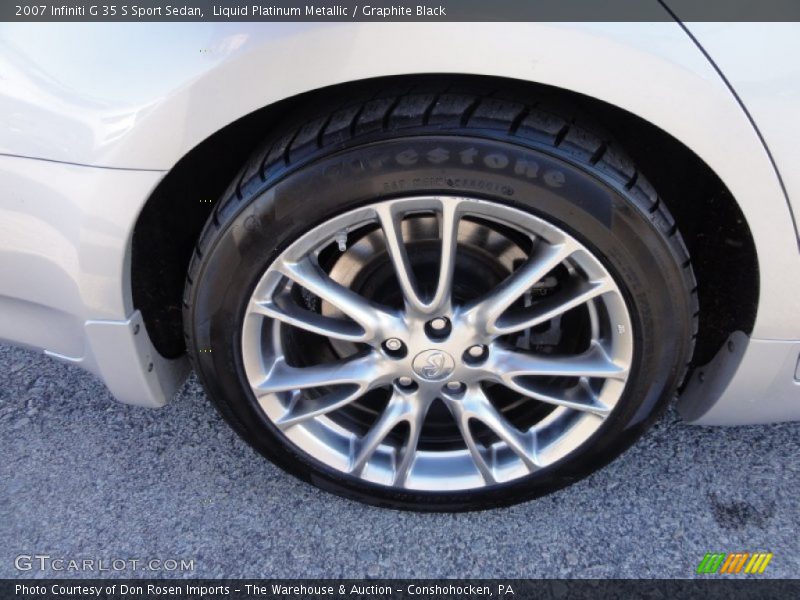 Liquid Platinum Metallic / Graphite Black 2007 Infiniti G 35 S Sport Sedan