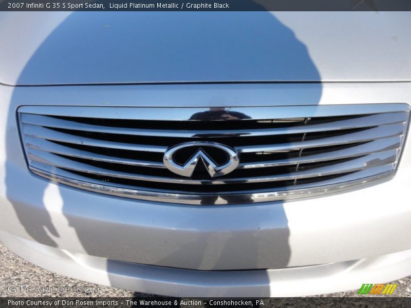 Liquid Platinum Metallic / Graphite Black 2007 Infiniti G 35 S Sport Sedan