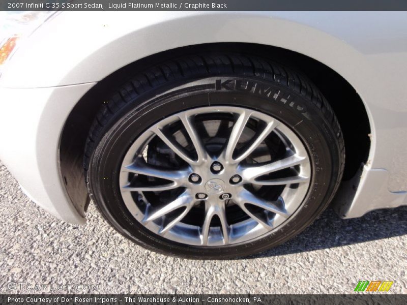 Liquid Platinum Metallic / Graphite Black 2007 Infiniti G 35 S Sport Sedan