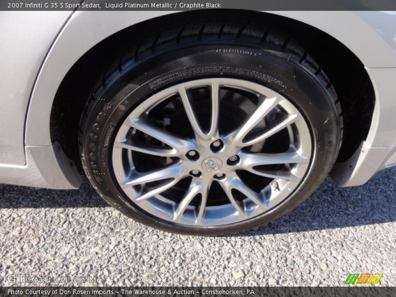 Liquid Platinum Metallic / Graphite Black 2007 Infiniti G 35 S Sport Sedan