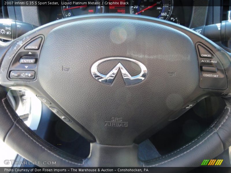 Liquid Platinum Metallic / Graphite Black 2007 Infiniti G 35 S Sport Sedan
