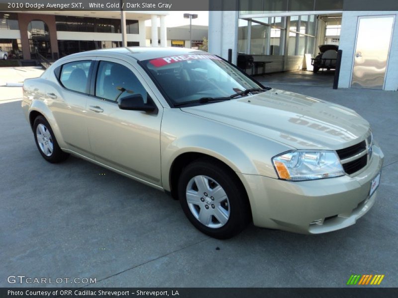 White Gold / Dark Slate Gray 2010 Dodge Avenger SXT