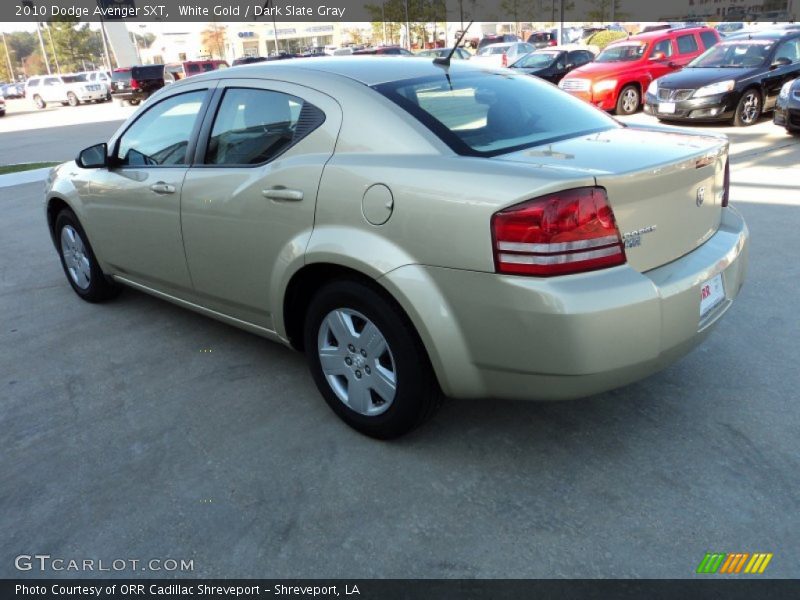 White Gold / Dark Slate Gray 2010 Dodge Avenger SXT