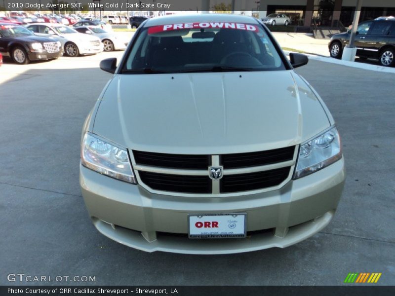White Gold / Dark Slate Gray 2010 Dodge Avenger SXT