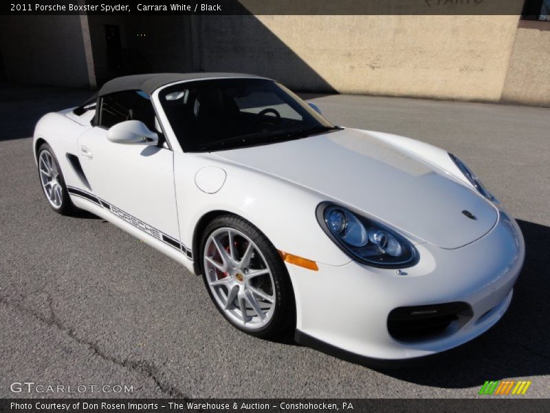 Front 3/4 View of 2011 Boxster Spyder