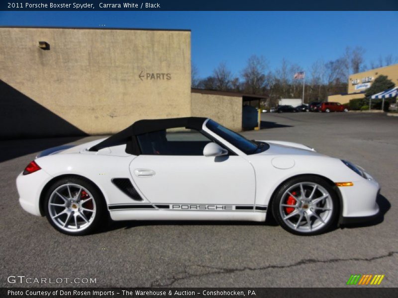  2011 Boxster Spyder Carrara White